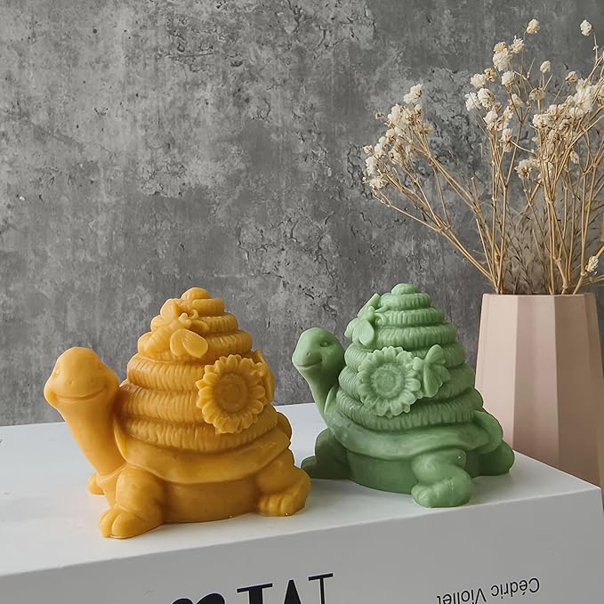 Honeycomb Turtle Flower Animal Resin Mold - Jewelry Casting Mold, Craft Supplies, 3D Silicone Mold for Resin Casting and Candle Making