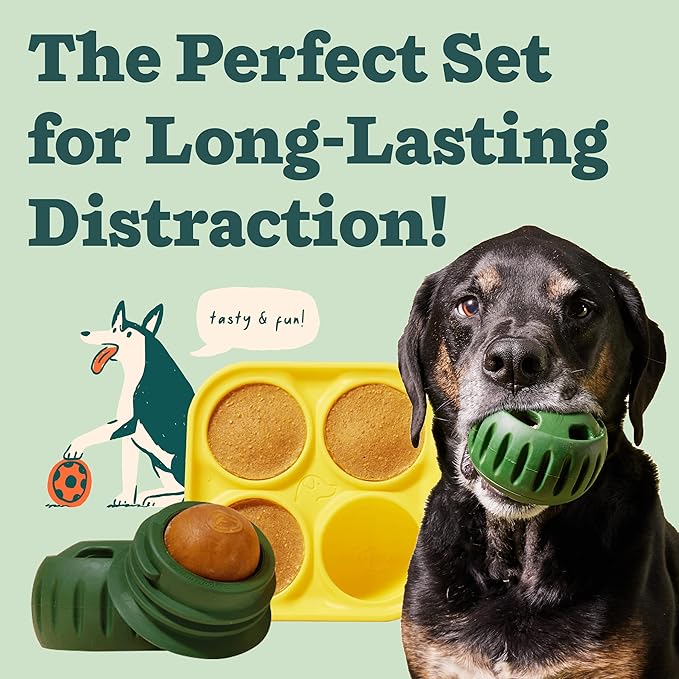 WOOF Pupsicle and Treat Tray - Long-Lasting Interactive Dog Toys and Silicone Dog Treat Mold - Keep Your Pup Busy - Easy to Clean - Dog Toys for XL Dogs 75 lbs and Up