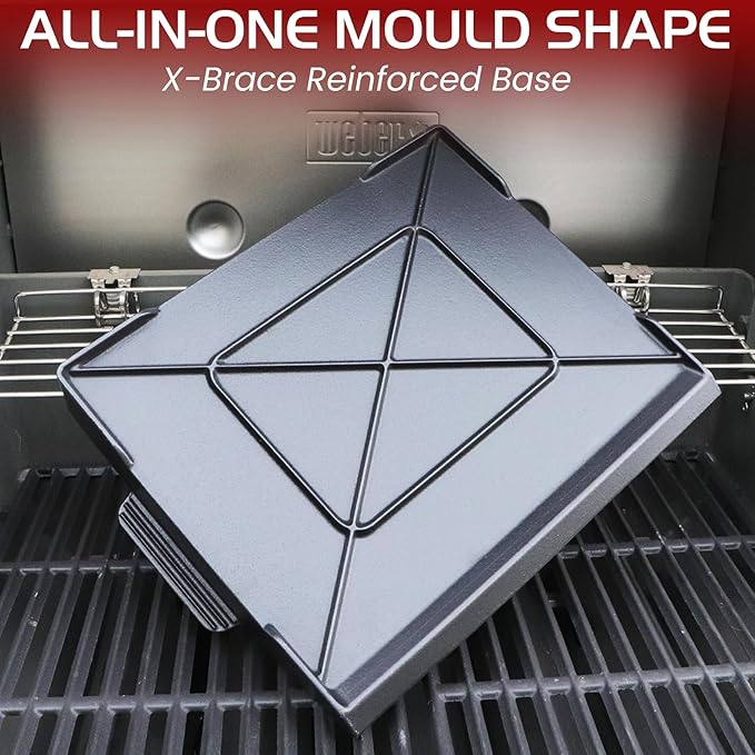 Cast Iron Griddle, Universal Stove Top Flat Griddle Charcoal Gas Grill Pan Insert for Weber Charbroil Nexgrill Replacement Parts Cooking Plate Outdoor Camp Tailgating Teppanyaki Accessory 17" x 13"