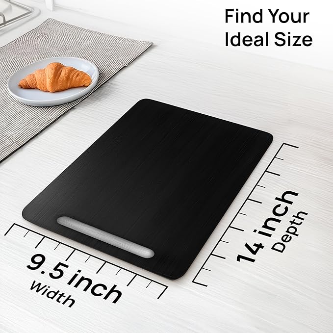 Ibyx Elegant Sliding Tray for Your Coffee Maker & Heavy Kitchen Appliances - Sturdy, Slides Easily from Under The Cabinet (Black, 9.5”W x 14”D)