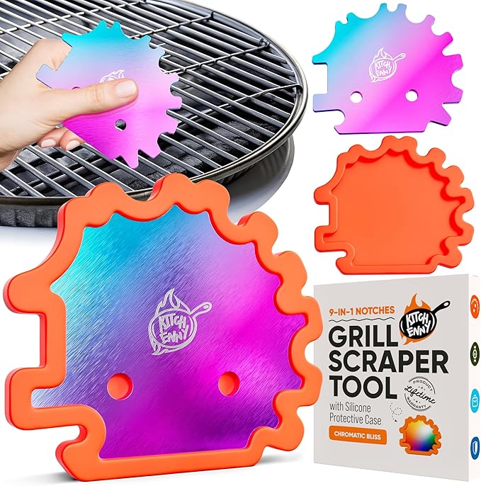 Bristle-Free Grill Scraper Gadget for Dads Who Like Grilling and Have Everything