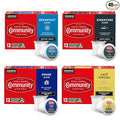 Community Coffee Variety Pack 48 Count Coffee Pods, Medium Dark Roast, Compatible with Keurig 2.0 K-Cup Brewers, 12 Count (Pack of 4)