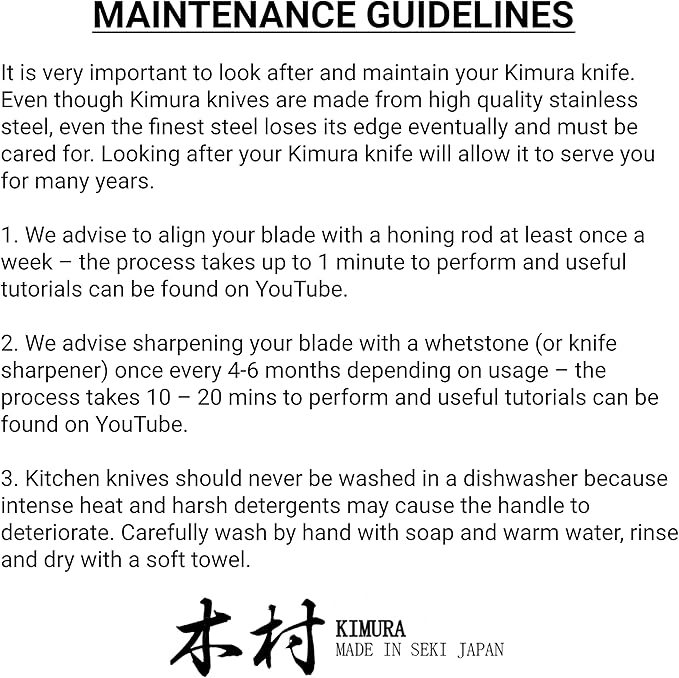 Kimura Petty Knife, [Made in Japan], 5 inch Professional Chef Knife, Ultra Sharp High Carbon Molybdenum Stainless Steel Kitchen Knives, Chefs Knives with Ergonomic Handle - Japanese Utility