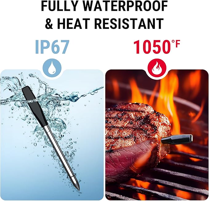 TempSpike Pro Wireless Meat Thermometer Meat Probe with Accurate Temperature Sensor