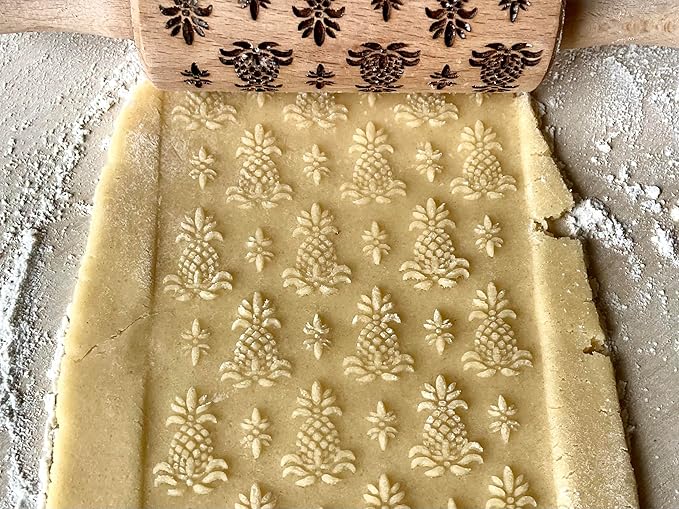HAWAII 3 KID Rolling Pin SET. Wooden Laser Cut Mini Rolling Pins for cookies, play dough, salt dough by Algis Crafts