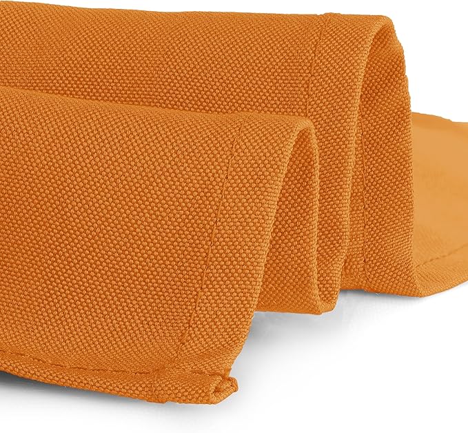 Gee Di Moda Rectangle Tablecloth - 60 x 102 Inch Orange Table Cloth for 6 Foot Rectangle Table - Heavy Duty Washable Fabric - for 6 Ft Buffet Table, Holiday Party, Dinner, Wedding & Baby Shower