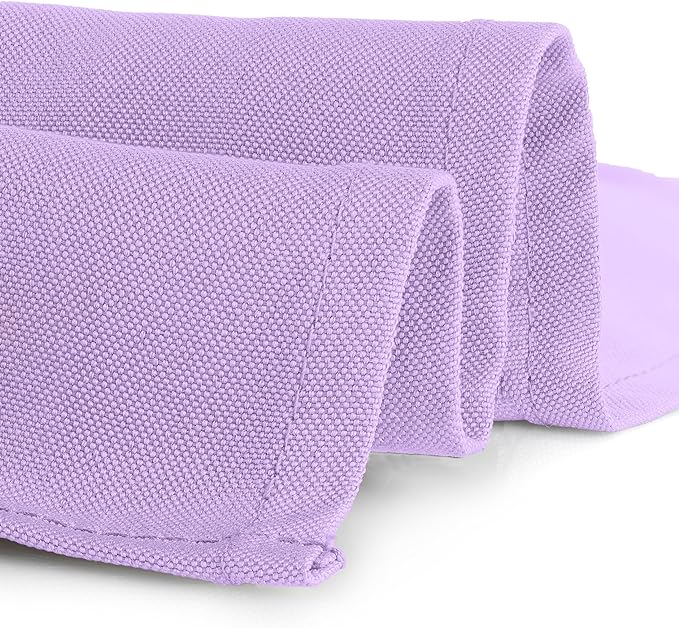 Gee Di Moda Rectangle Tablecloth - 90 x 132 Inch Lavender Table Cloth for 6 Foot Table with Floor-Length Drop - Heavy Duty Washable Fabric - 6 Ft Buffet Table, Holiday Party, Wedding & Baby Shower