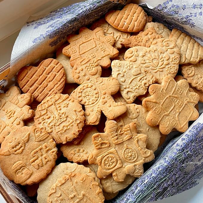 STAR ROLLING PIN WOODEN EMBOSSING ROLLING PIN for homemade cookies