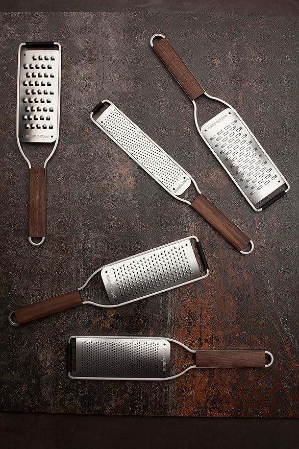 Microplane Master Series Wood Handle Stainless Steel Zester Grater