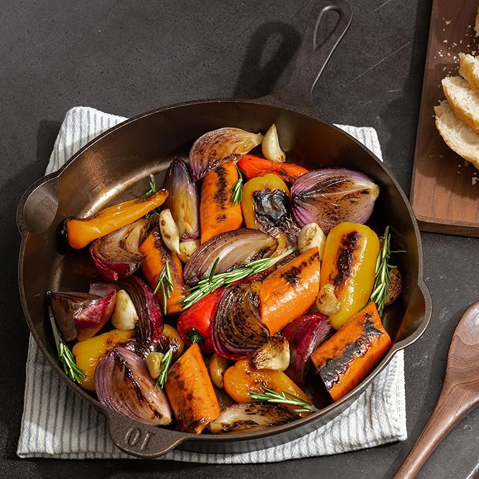 Lancaster Cast Iron No. 10 Skillet - 11-5/8-Inch Pre-Seasoned Heirloom Pan - Made in USA