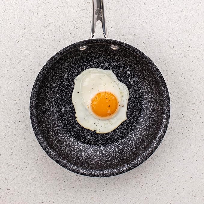 Nordic Ware Basalt Aluminum Saute Skillet, 8-Inch, Ceramic Coating
