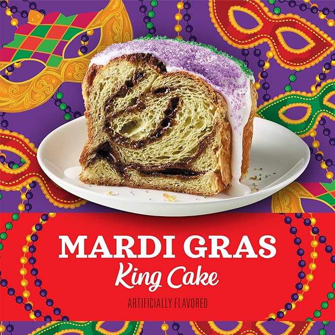 Community Coffee Mardi Gras King Cake Flavored 96 Count Coffee Pods, Medium Roast, Compatible with Keurig 2.0 K-Cup Brewers, 24 Count (Pack of 4)