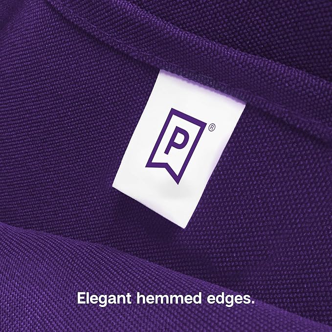 Gee Di Moda Rectangle Tablecloth - 70 x 120 Inch Purple - Heavy Duty Washable Polyester - For 6 or 8 Foot Rectangular Table