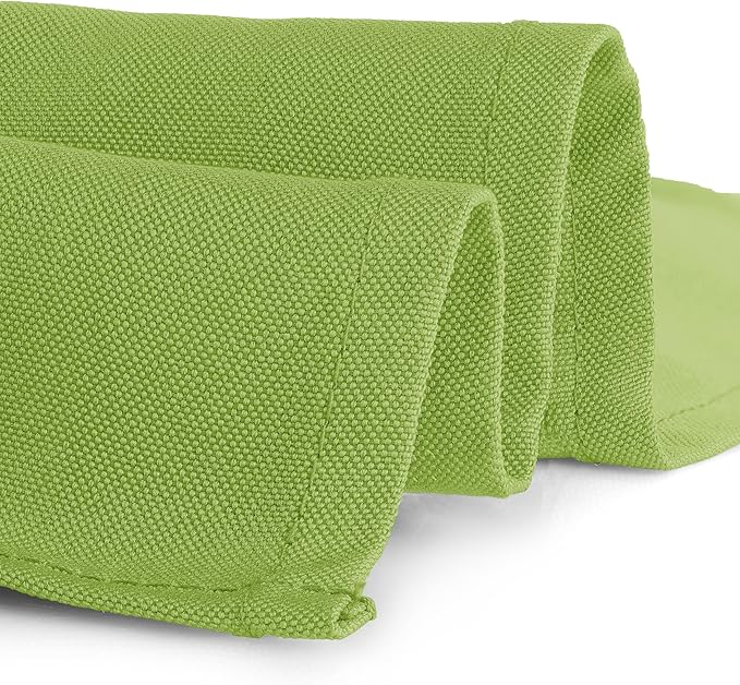Gee Di Moda Rectangle Tablecloth - 70 x 120 Inch Apple Green - Heavy Duty Washable Polyester - For 6 or 8 Foot Rectangular Table