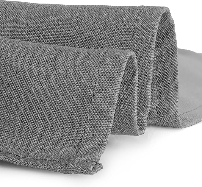 Gee Di Moda Rectangle Tablecloth - 70 x 120 Inch Charcoal - Heavy Duty Washable Polyester - For 6 or 8 Foot Table