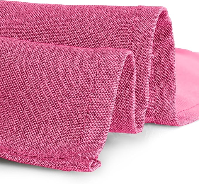 Gee Di Moda Rectangle Tablecloth - 60 x 84 Inch Fuchsia Table Cloth for 5 Foot Rectangle Table - Heavy Duty Washable Fabric - for 5 Ft Buffet Table, Holiday Party, Dinner, Wedding & Baby Shower