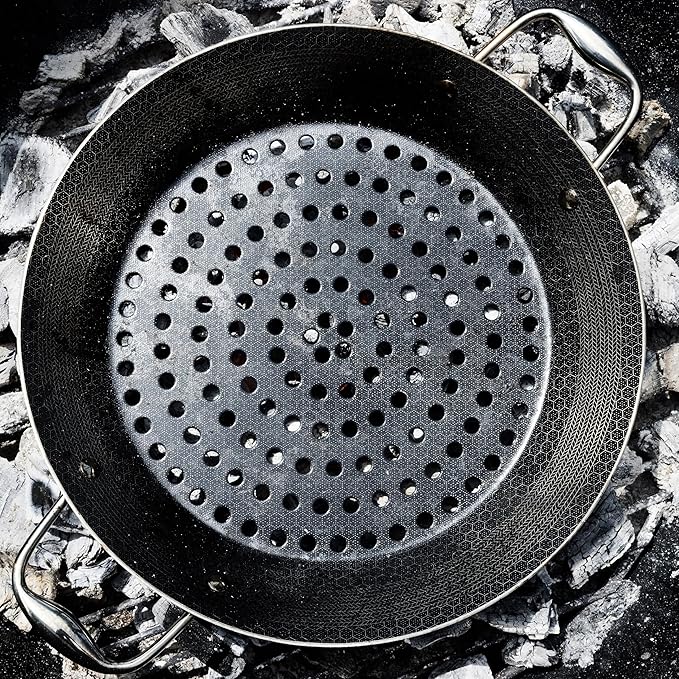 HexClad Hybrid Nonstick BBQ Grill Pan, Dishwasher-Friendly, BBQ and Oven-Safe Up to 900°F